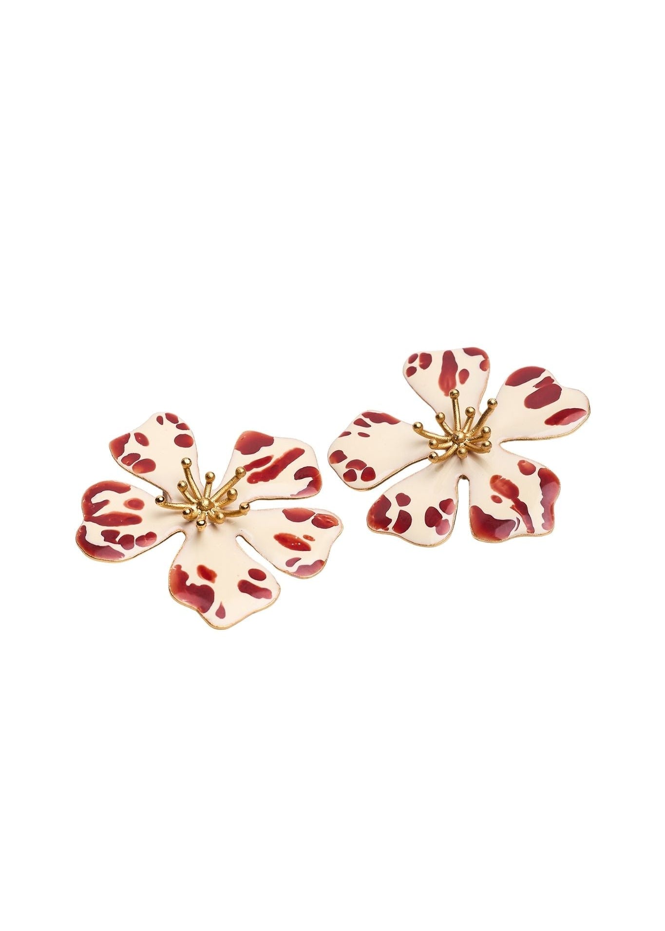 Sara y Flora Aurora Maxi Studs - Vermillion