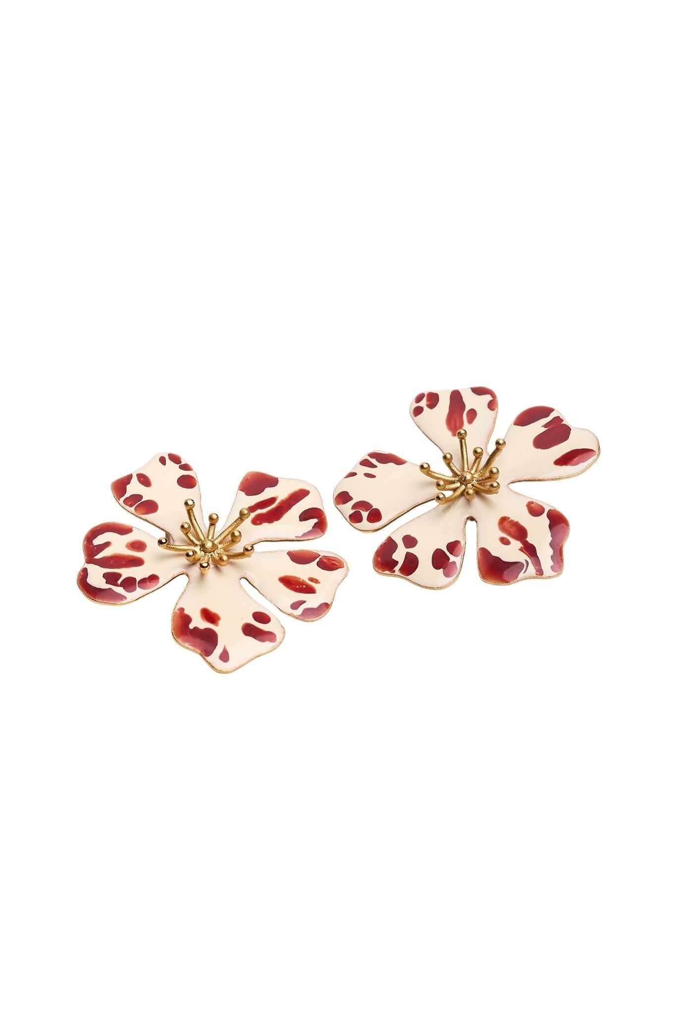 Sara y Flora Aurora Maxi Studs - Vermillion
