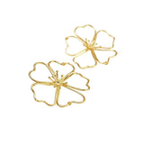 Sara y Flora Aurora Midi Countour Studs - Vermillion