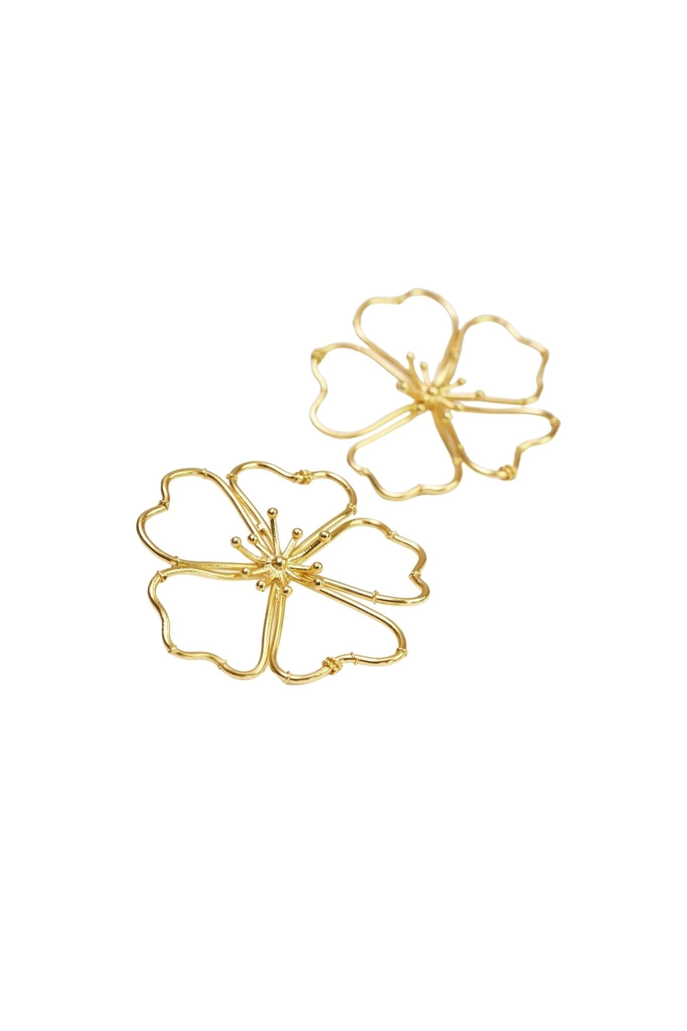Sara y Flora Aurora Midi Countour Studs - Vermillion