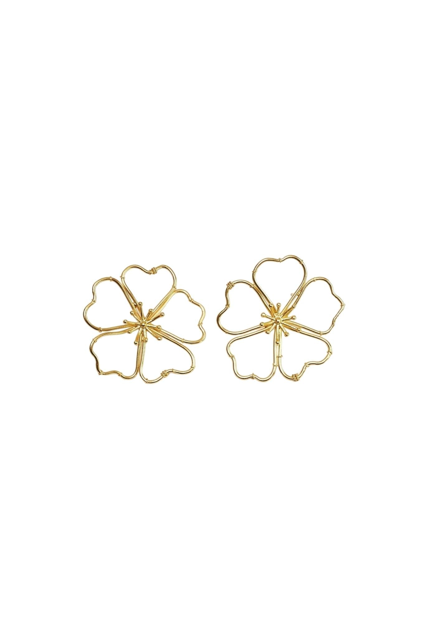 Sara y Flora Aurora Midi Countour Studs - Vermillion