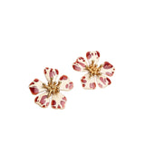 Sara y Flora Aurora Midi Studs - Vermillion