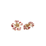 Sara y Flora Aurora Midi Studs - Vermillion