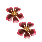 Sara y Flora Aurora Midi Studs - Vermillion