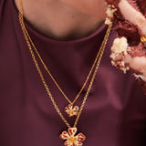 Sara y Flora Aurora Mini Chain - Vermillion