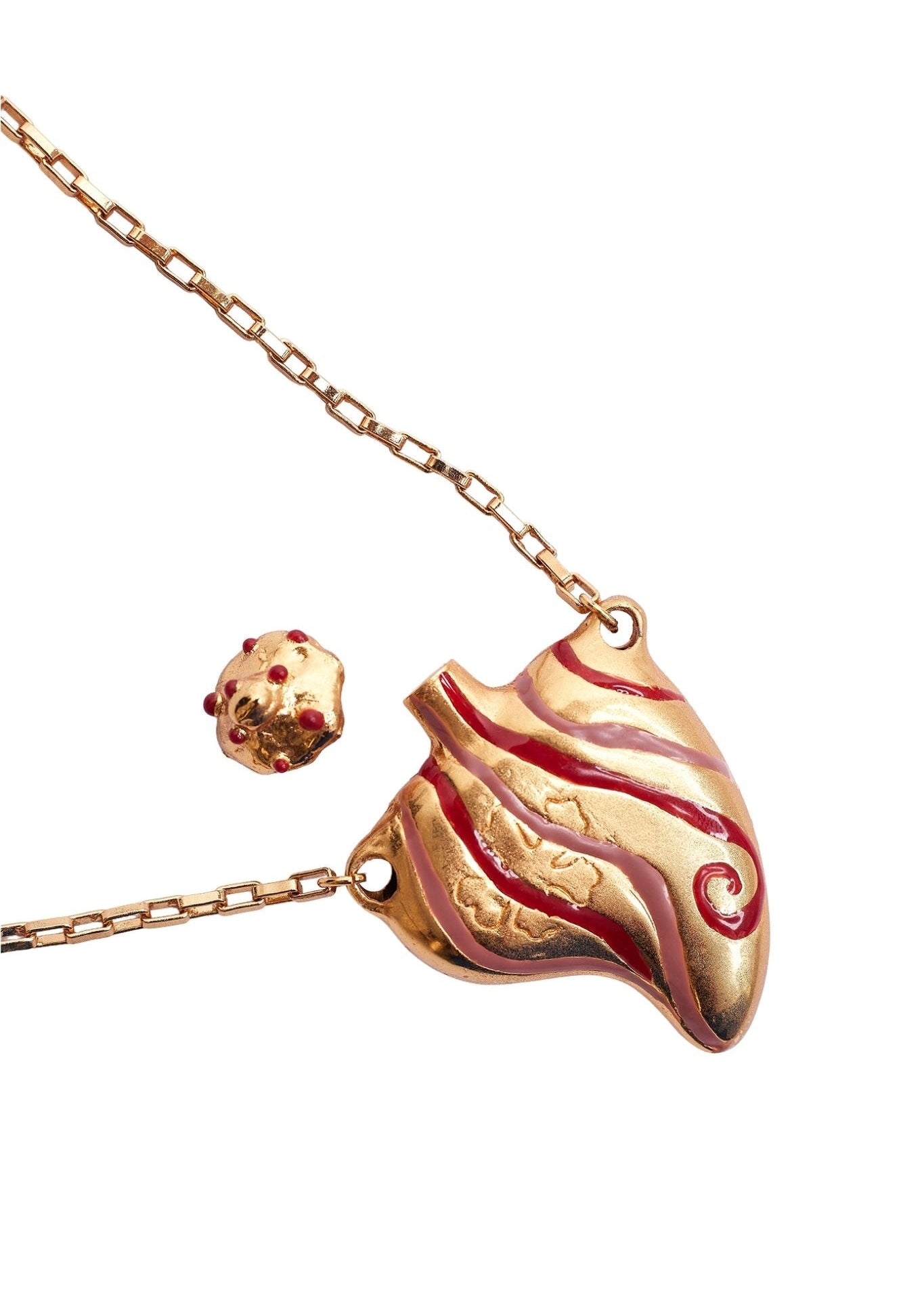 Sara y Flora Maxi Perfumero Chain - Vermillion