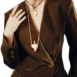 Sara y Flora Maxi Perfumero Chain - Vermillion