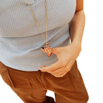 Sara y Flora Midi Perfumero Chain - Vermillion