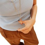 Sara y Flora Midi Perfumero Chain - Vermillion