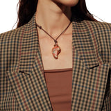 Sara y Flora Midi Perfumero Necklace - Vermillion