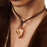 Sara y Flora Midi Perfumero Necklace - Vermillion