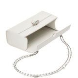 Savette Chain Symmetry Pochette in Smooth Calf Leather - Vermillion