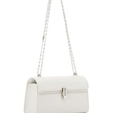 Savette Chain Symmetry Pochette in Smooth Calf Leather - Vermillion