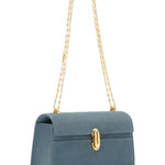 Savette Chain Symmetry Pochette in Suede - Vermillion