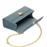 Savette Chain Symmetry Pochette in Suede - Vermillion