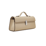 Savette Slim Symmetry Pochette in Smooth Calf Leather - Vermillion