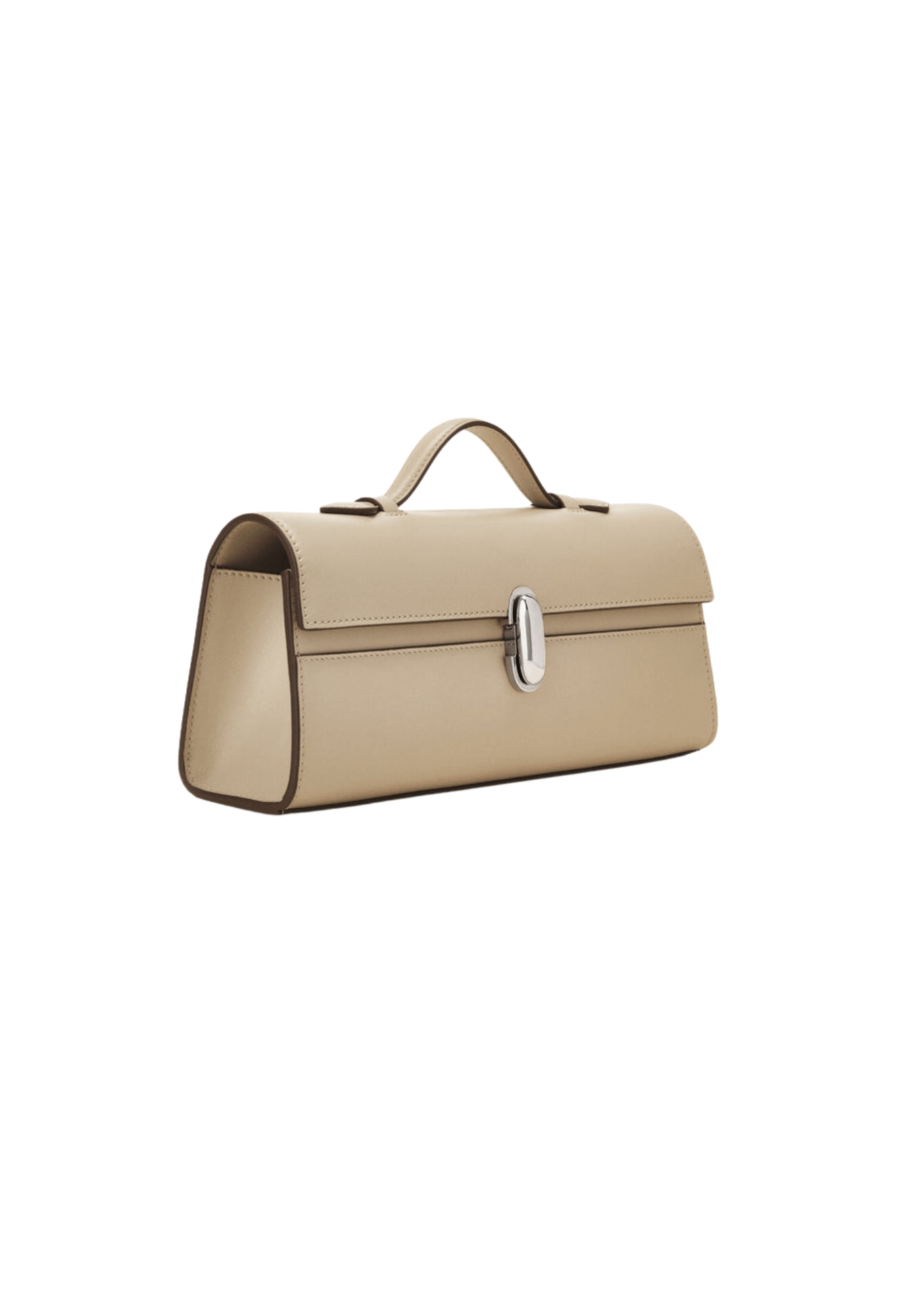 Savette Slim Symmetry Pochette in Smooth Calf Leather - Vermillion