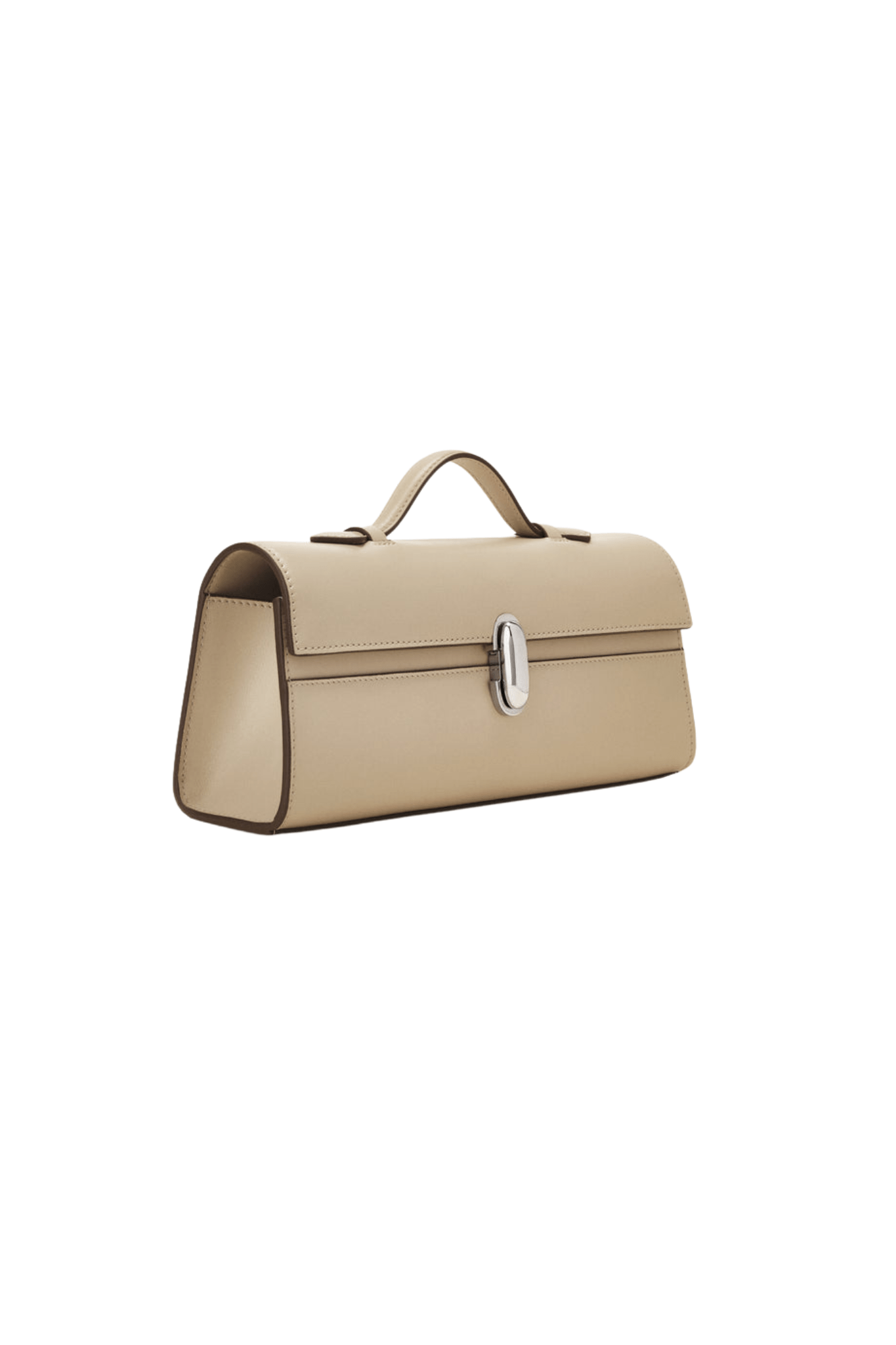 Savette Slim Symmetry Pochette in Smooth Calf Leather - Vermillion