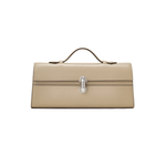 Savette Slim Symmetry Pochette in Smooth Calf Leather - Vermillion