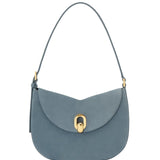 Savette Small Tondo Hobo in Suede - Vermillion