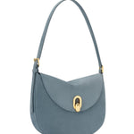 Savette Small Tondo Hobo in Suede - Vermillion