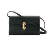 Savette Symmetry Mini Bag in Grained Calf Leather - Vermillion