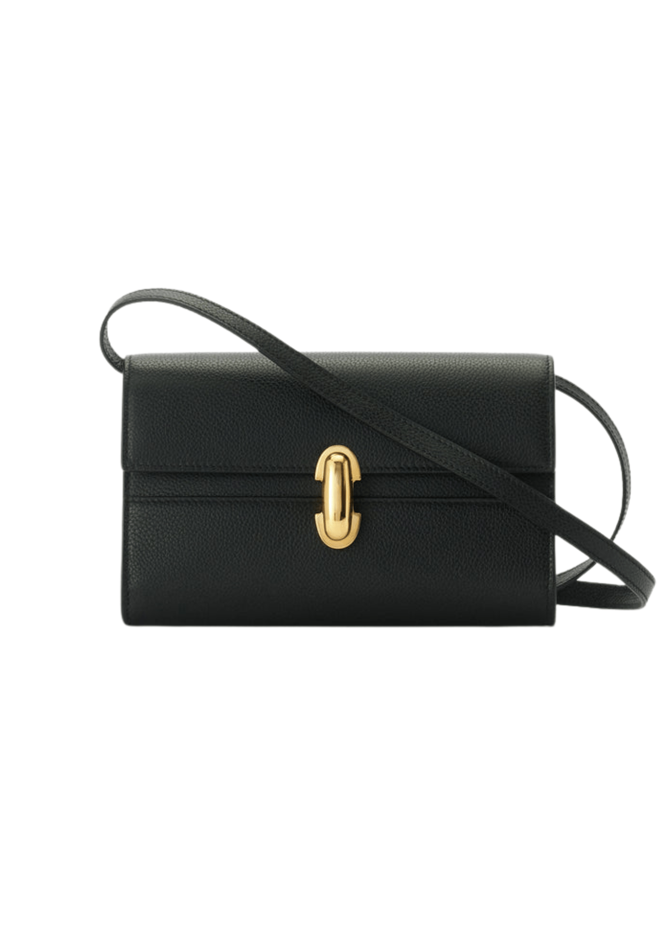 Savette Symmetry Mini Bag in Grained Calf Leather - Vermillion