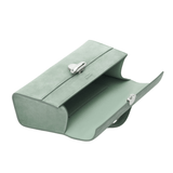 Savette Symmetry Pochette in Suede - Vermillion