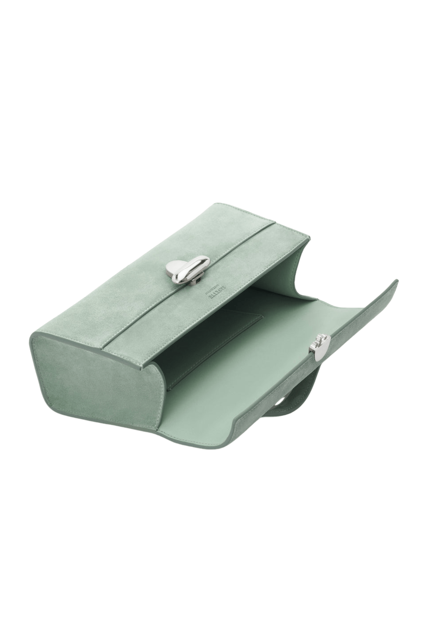 Savette Symmetry Pochette in Suede - Vermillion