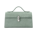 Savette Symmetry Pochette in Suede - Vermillion