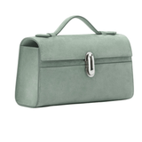 Savette Symmetry Pochette in Suede - Vermillion