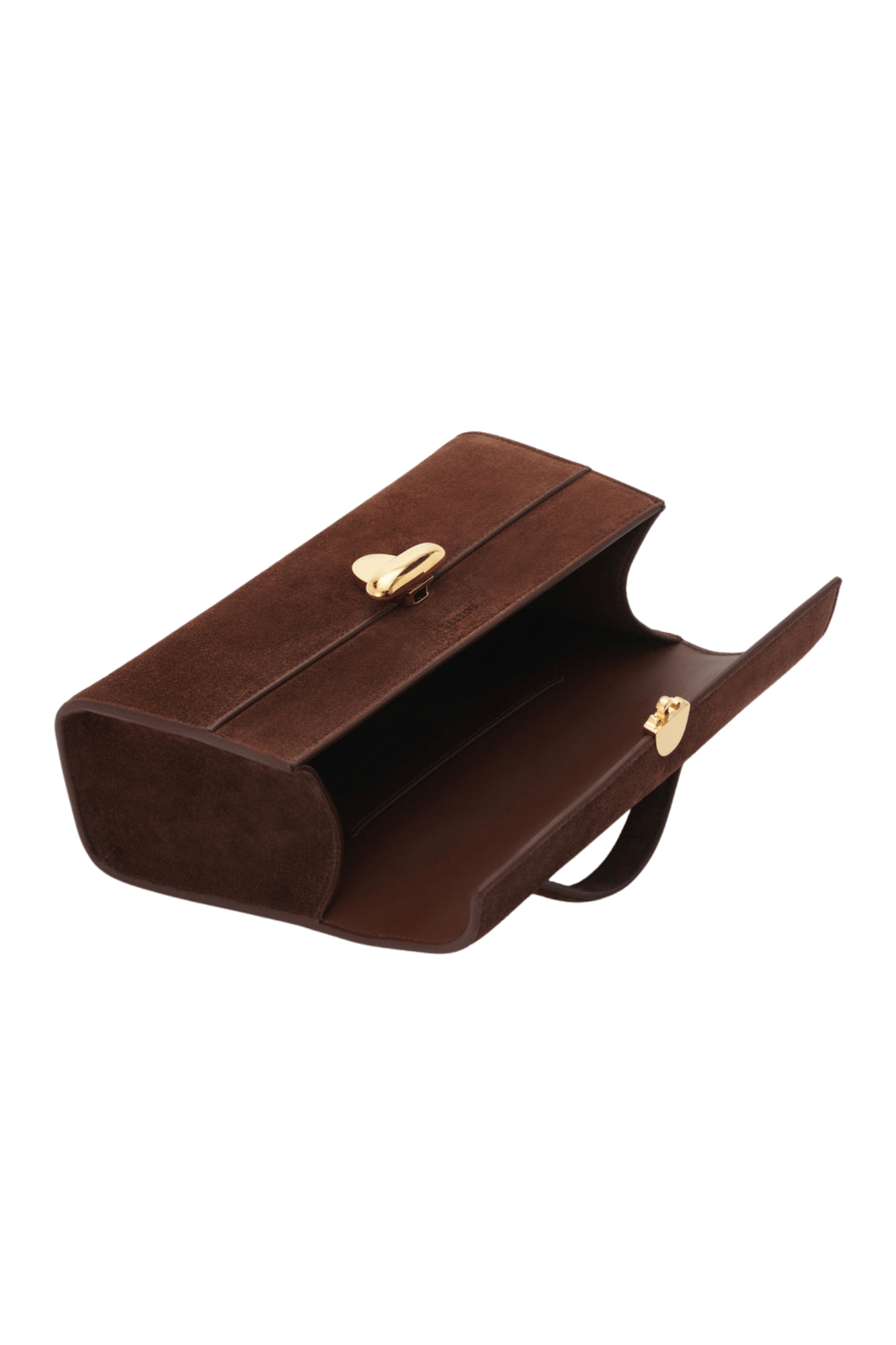 Savette Symmetry Pochette in Suede - Vermillion