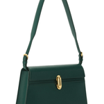 Savette Symmetry Shoulder Bag in Smooth Calf Leather - Vermillion