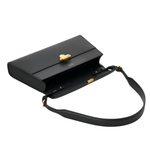 Savette Symmetry Shoulder Bag in Smooth Calf Leather - Vermillion