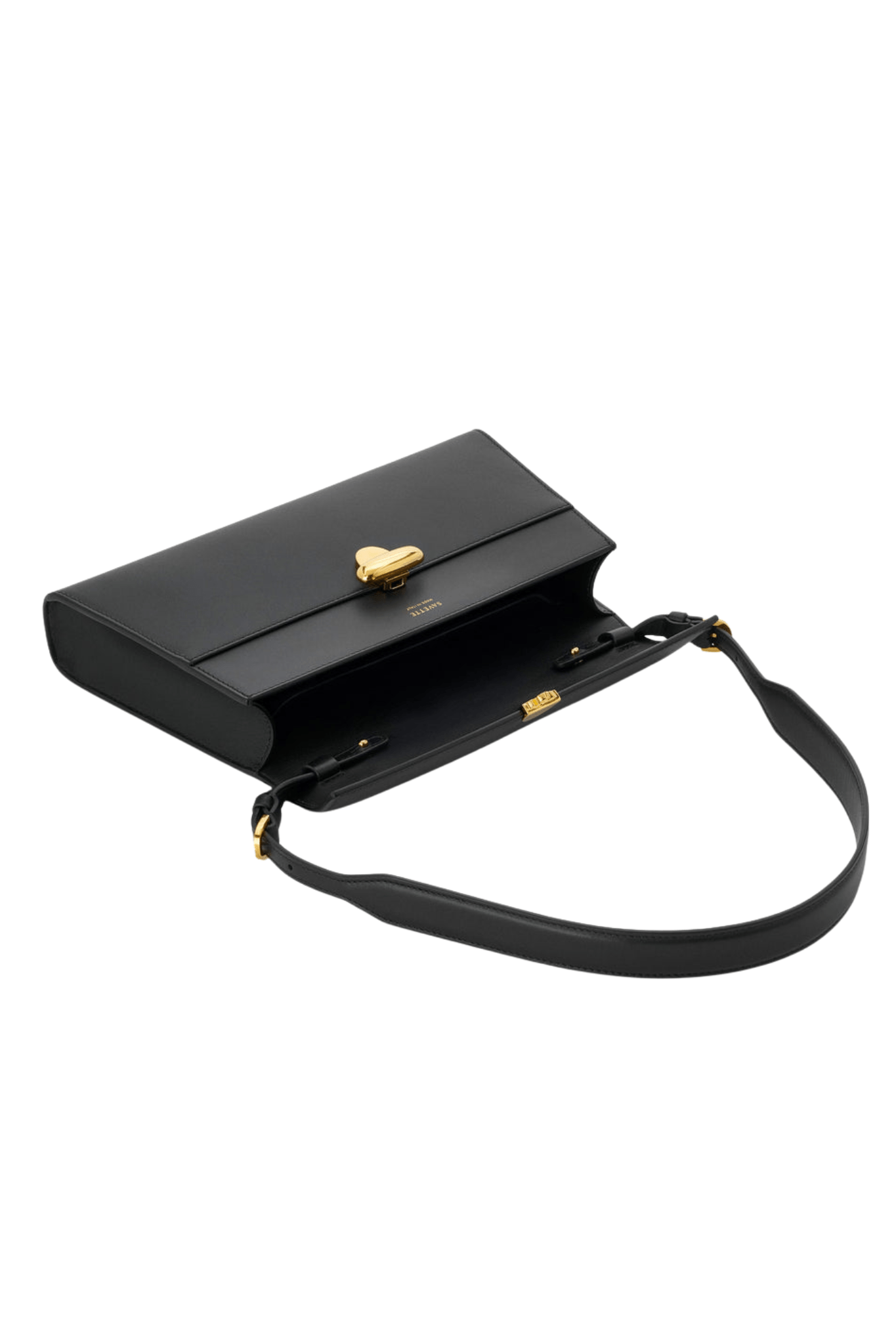 Savette Symmetry Shoulder Bag in Smooth Calf Leather - Vermillion