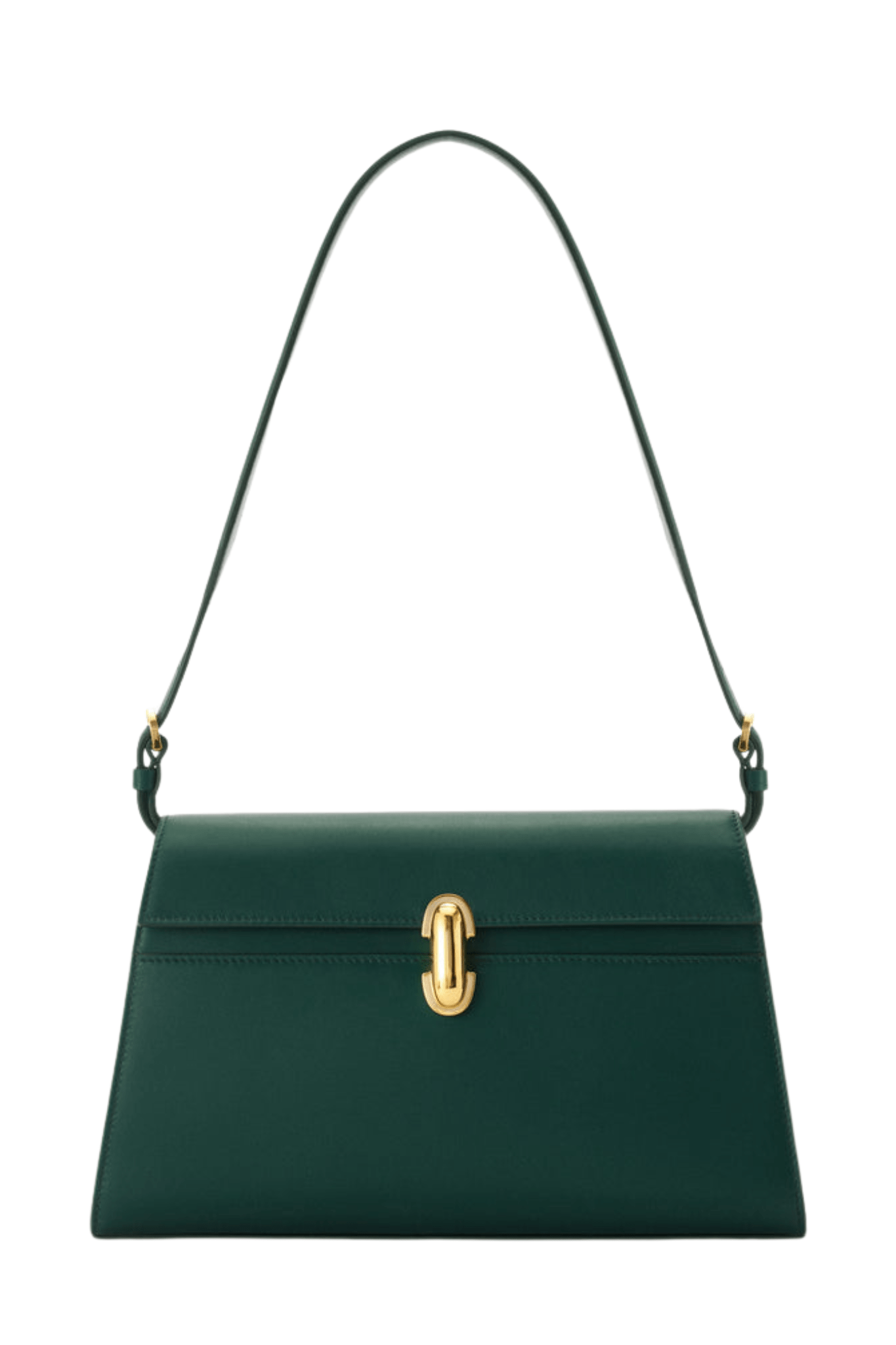 Savette Symmetry Shoulder Bag in Smooth Calf Leather - Vermillion