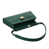 Savette Symmetry Shoulder Bag in Smooth Calf Leather - Vermillion