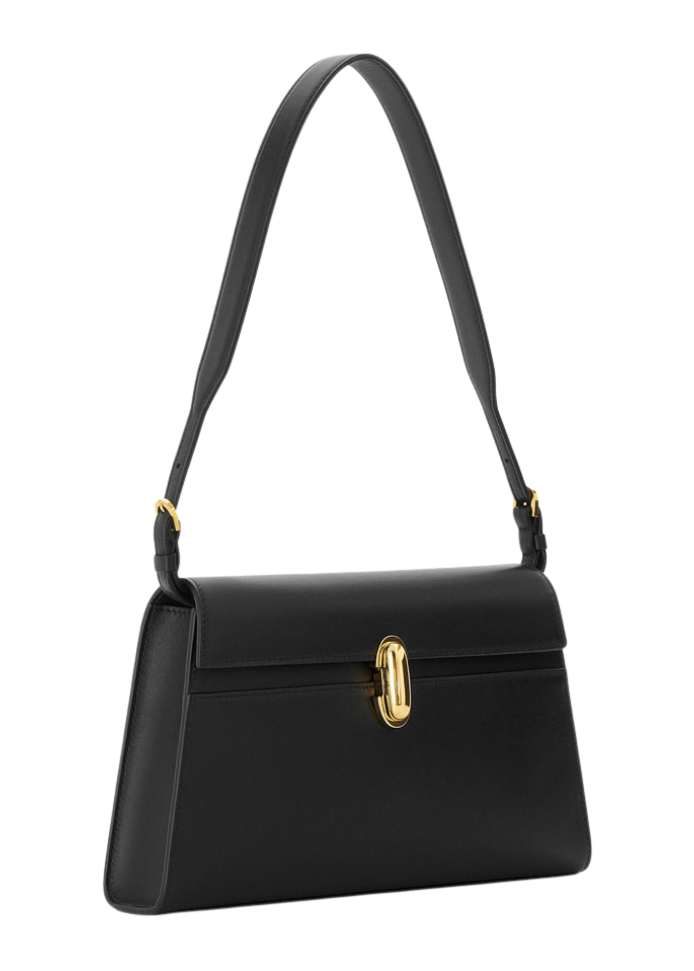 Savette Symmetry Shoulder Bag in Smooth Calf Leather - Vermillion