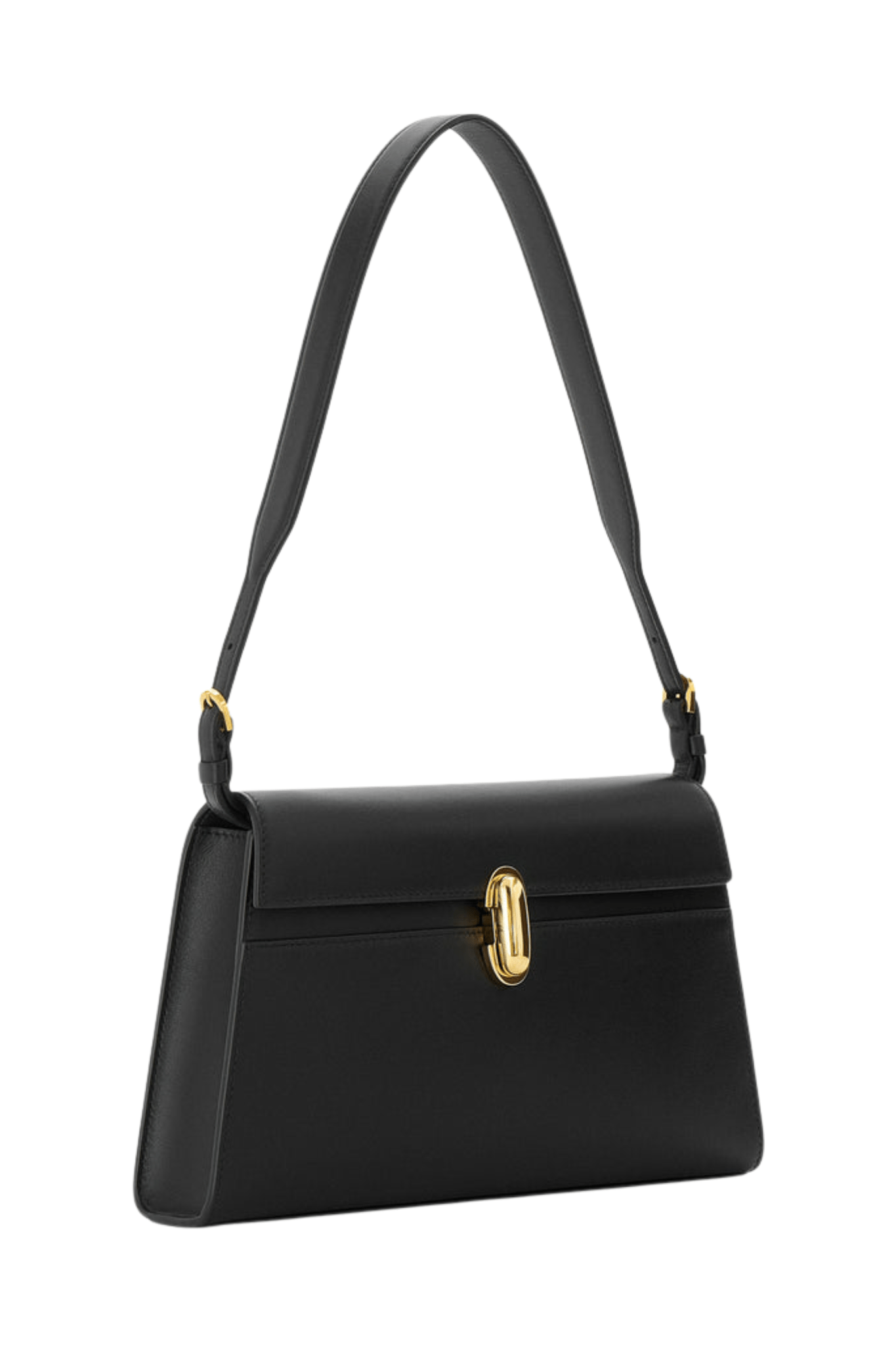 Savette Symmetry Shoulder Bag in Smooth Calf Leather - Vermillion