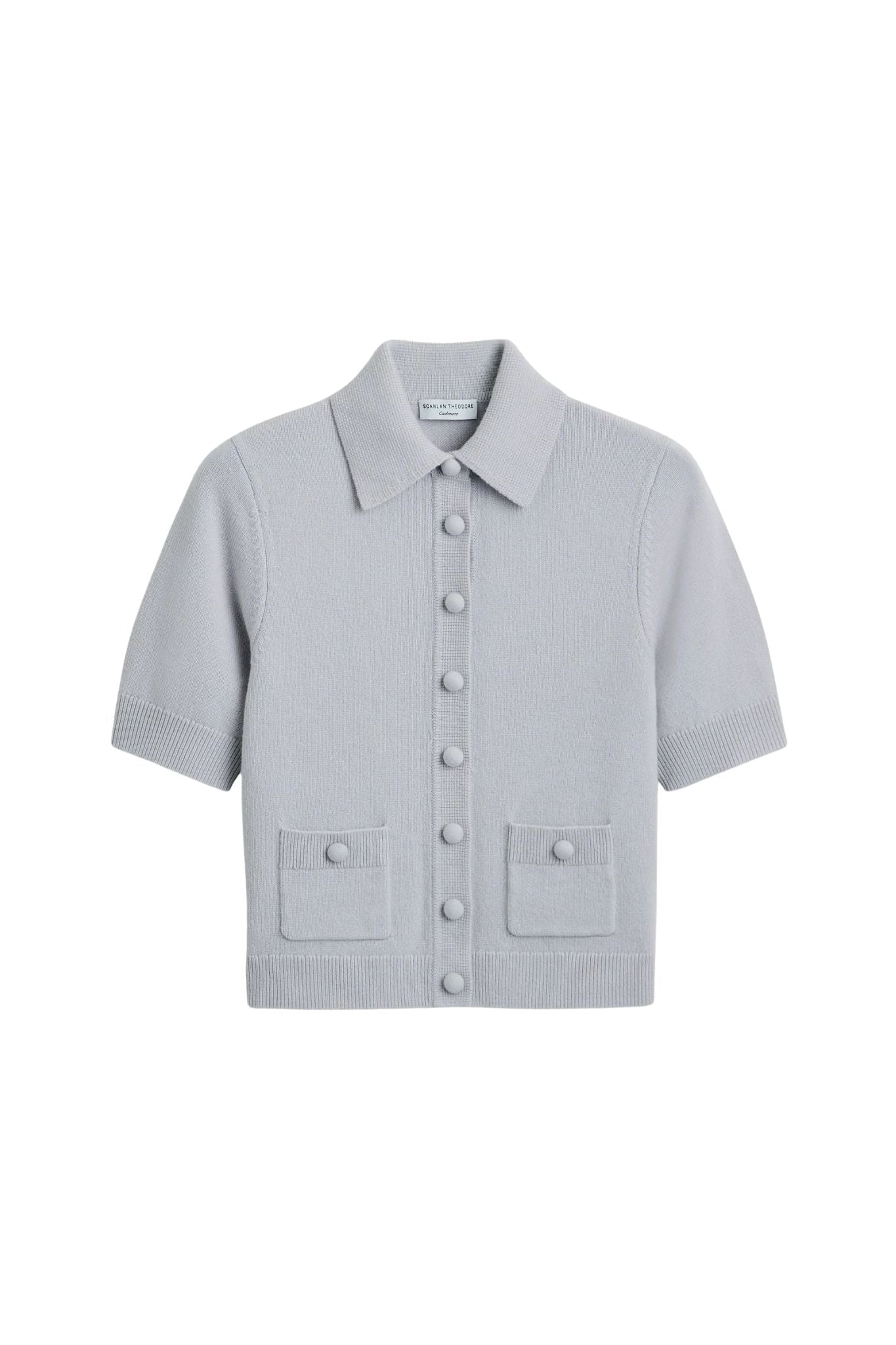 Scanlan Theodore Cashmere Short Sleeve Cardigan - Vermillion