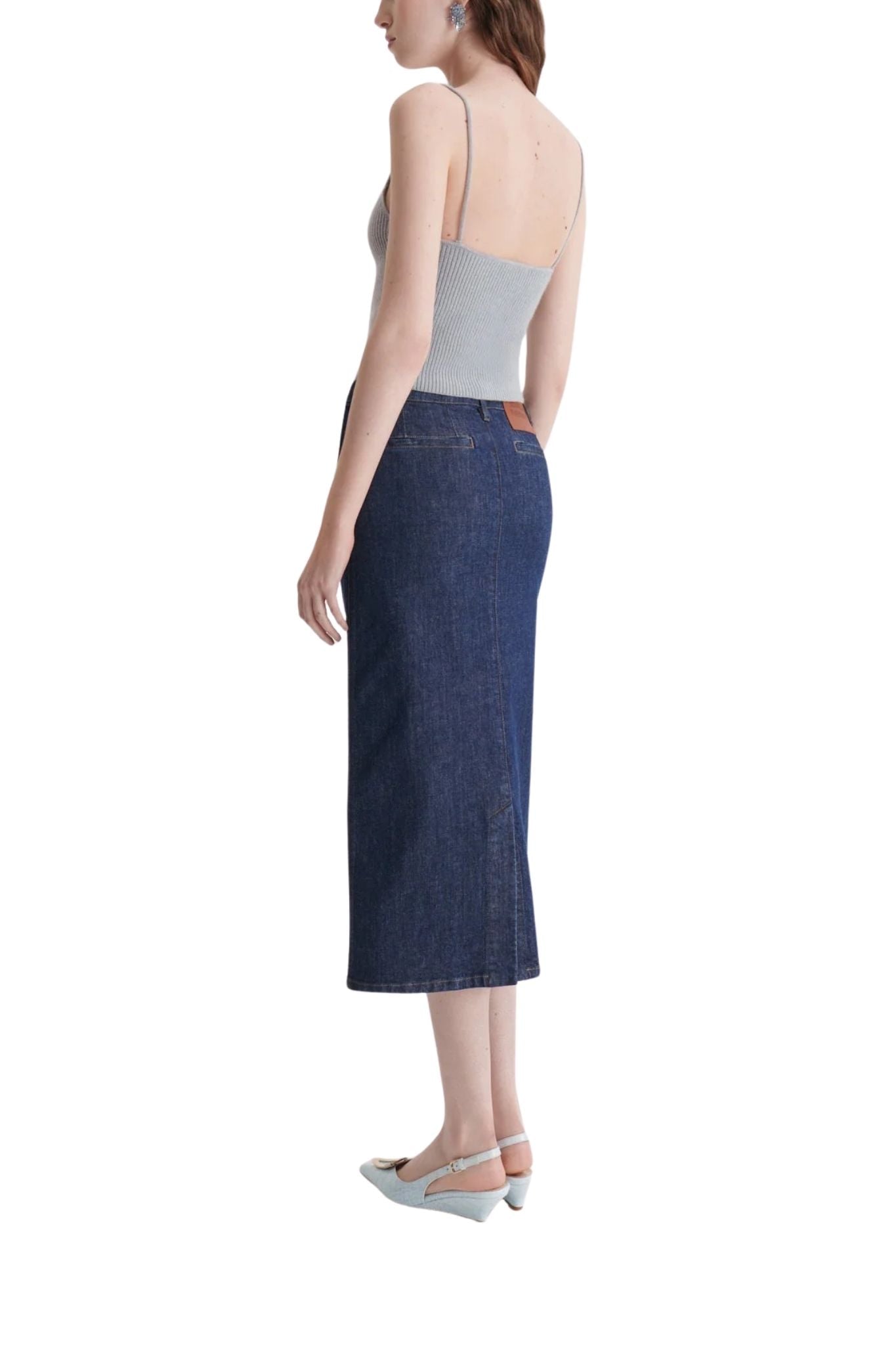 Scanlan Theodore Cashmere Square Neck Camisole - Vermillion