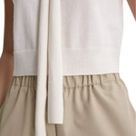 Scanlan Theodore Cashmere Tie Sleeveless Tank - Vermillion