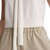 Scanlan Theodore Cashmere Tie Sleeveless Tank - Vermillion