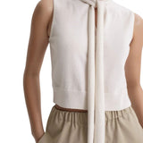 Scanlan Theodore Cashmere Tie Sleeveless Tank - Vermillion