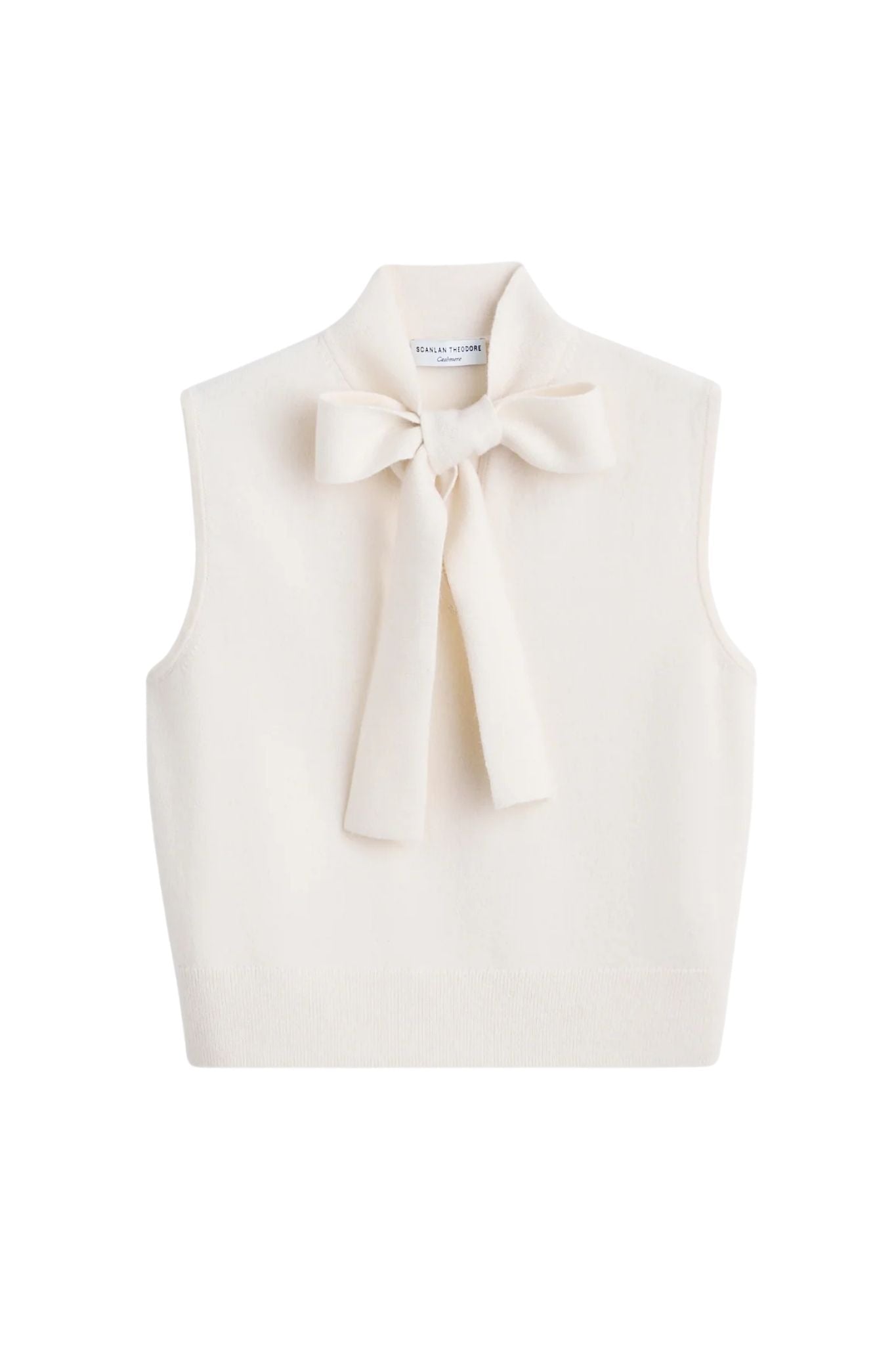 Scanlan Theodore Cashmere Tie Sleeveless Tank - Vermillion
