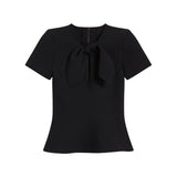 Scanlan Theodore Crepe Knit Cravat Top - Vermillion