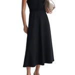 Scanlan Theodore Crepe Knit Daisy Sleeveless Dress - Vermillion