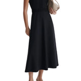 Scanlan Theodore Crepe Knit Daisy Sleeveless Dress - Vermillion