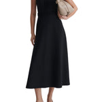 Scanlan Theodore Crepe Knit Daisy Sleeveless Dress - Vermillion