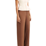 Scanlan Theodore Crepe Knit Short Sleeve Peplum Jacket - Vermillion
